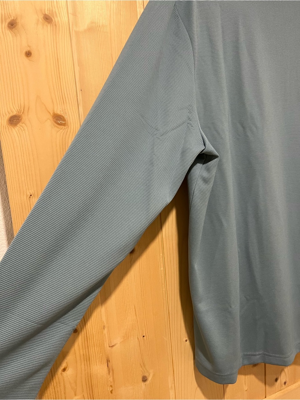 Cubavera Light Blue Ribbed Zip-Front Pullover XL - Picture 7 of 8